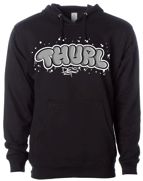 Thurl Des Graffiti Hoodie (Black/Grey)