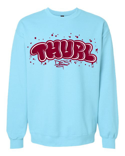 Thurl Des Crewneck (Baby Blue)