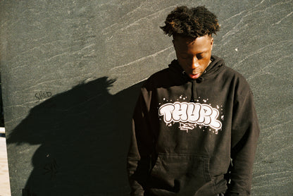 Thurl Des Graffiti Hoodie (Black/Grey)