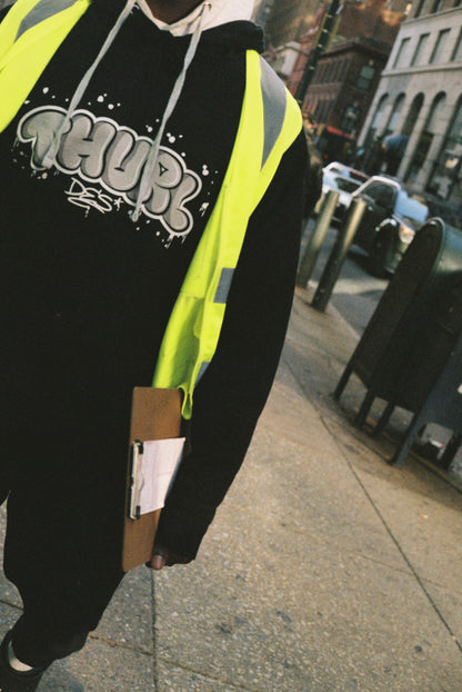 Thurl Des Graffiti Hoodie (Black/Grey)