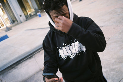 Thurl Des Graffiti Hoodie (Black/Grey)